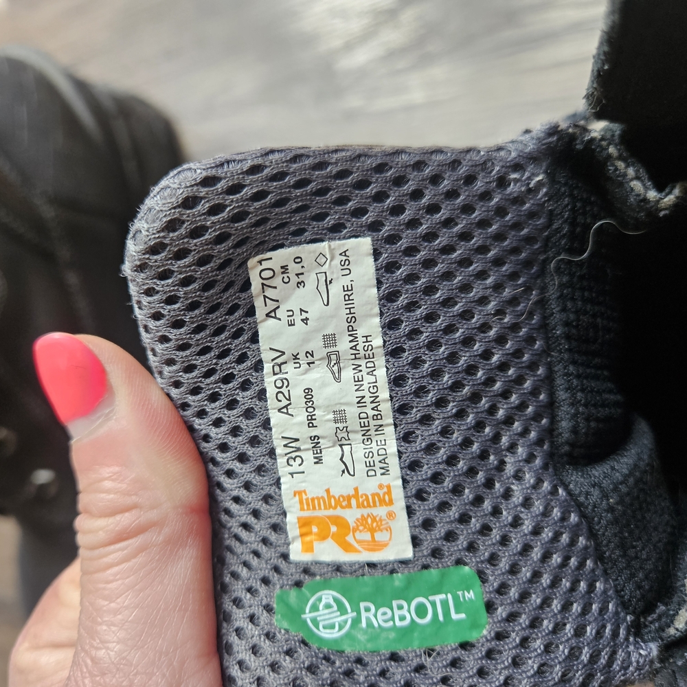 Timberland PRO Black Mesh Work Boots
